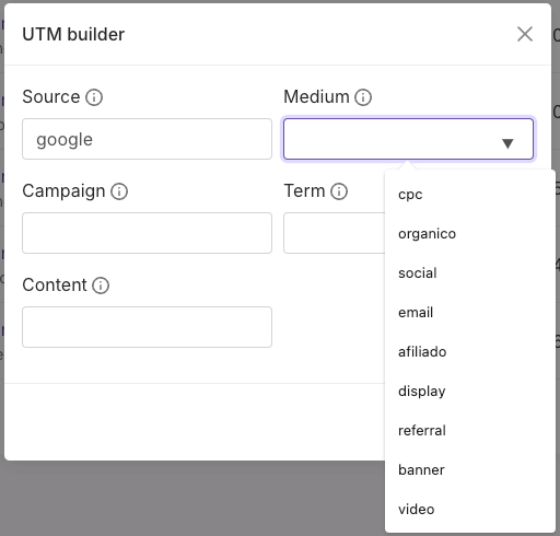 UTM builder Segue Acesso